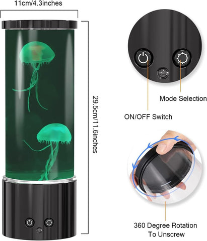 KIKILIVE jellyfish lamp dimmable light for peaceful nighttime atmosphere.