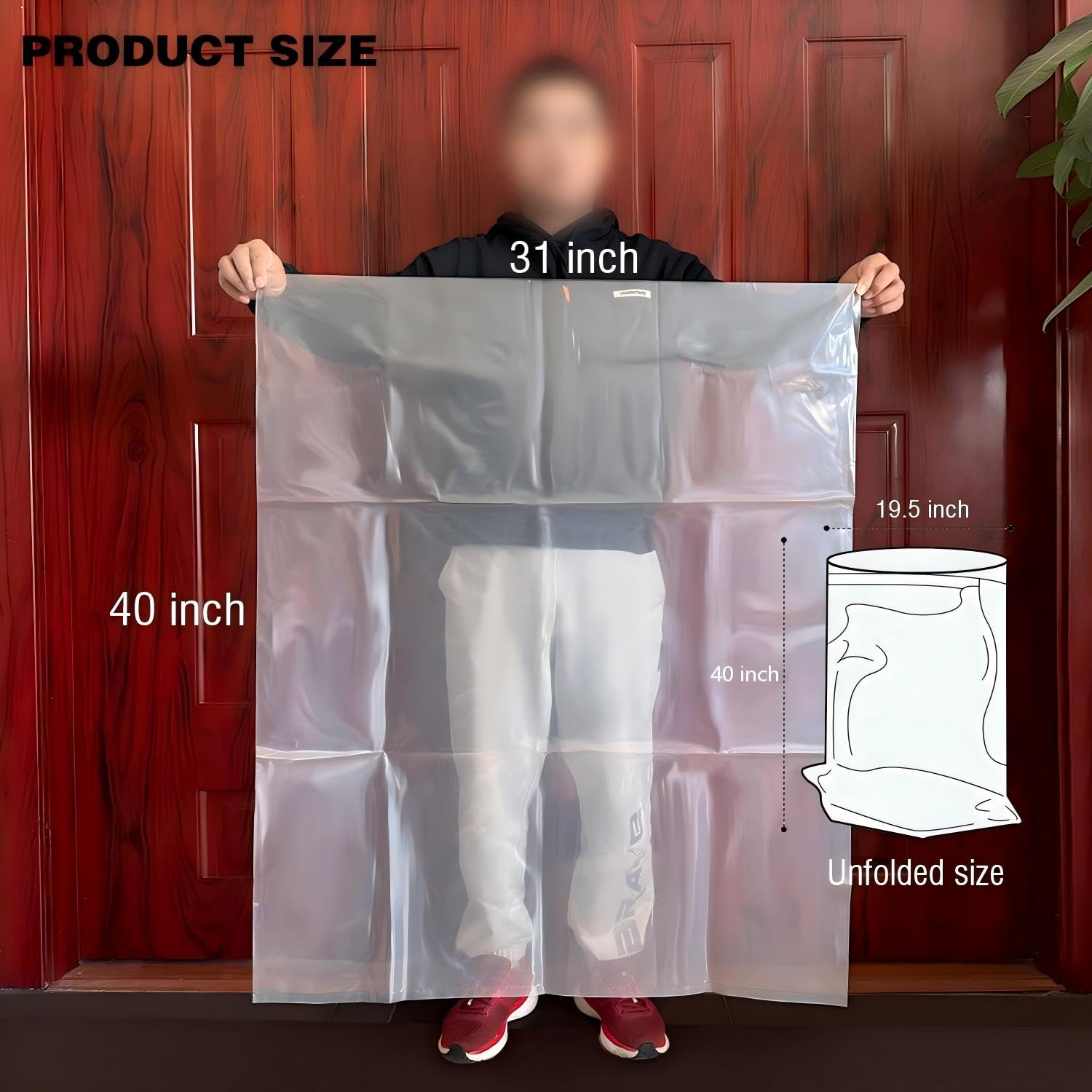 KIKINIKO clear 3.5mil bag fits 55-gallon Central Machinery dust collectors.