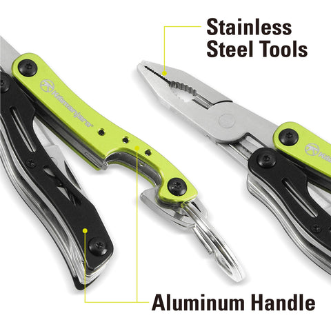 Kilimanjaro Ascend 9-in-1 tool bottle opener and scissors in use for small everyday tasks.
