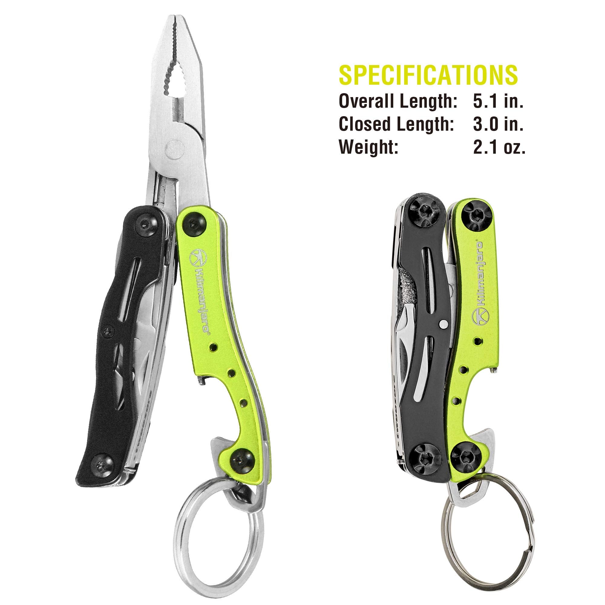 Kilimanjaro Ascend 9-in-1 tool wire stripper closeup demonstrates efficient on-the-go wire prep.