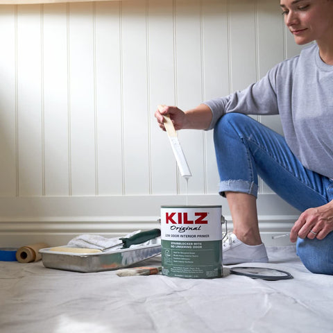 KILZ Original Low Odor Primer interior surfaces ready for paint