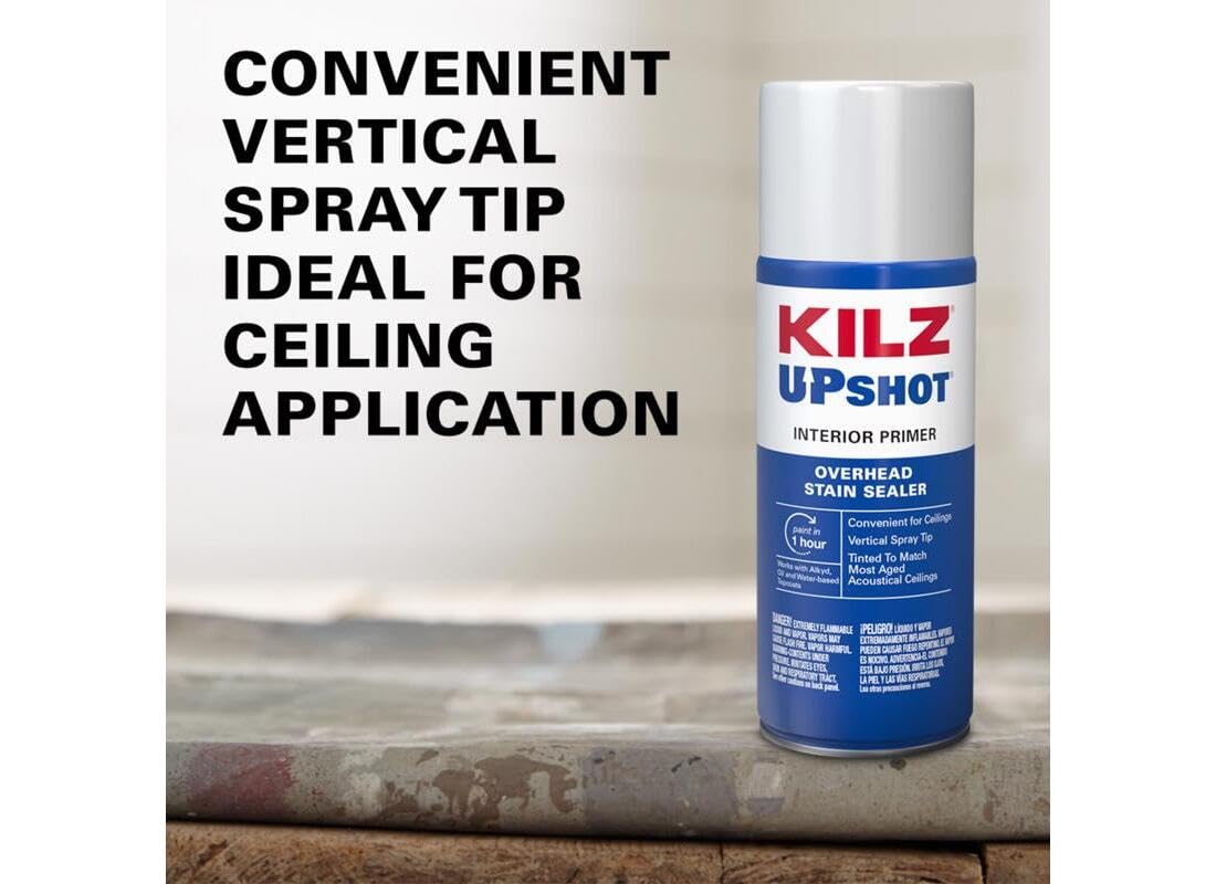 KILZ Up Shot Sealer 10 oz applying with brush for even coverage