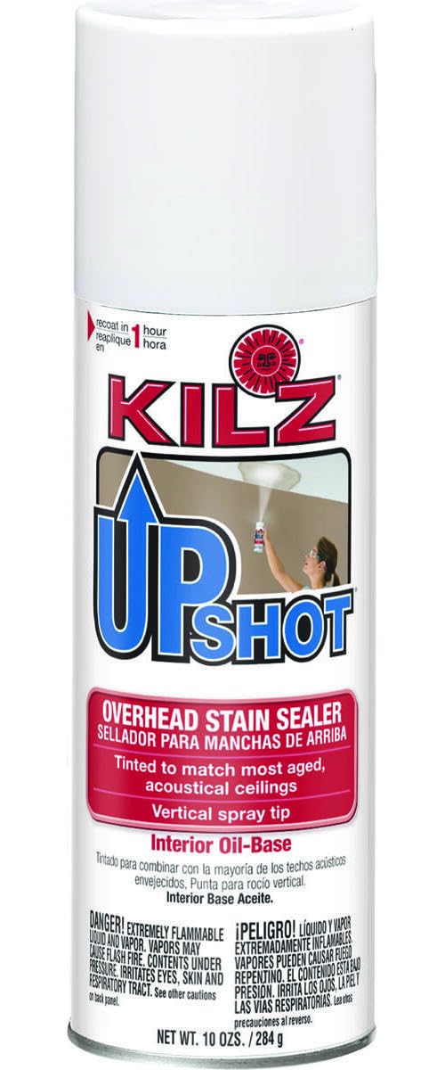 KILZ Up Shot Sealer 10 oz on smooth wood surface shows finish-ready protection