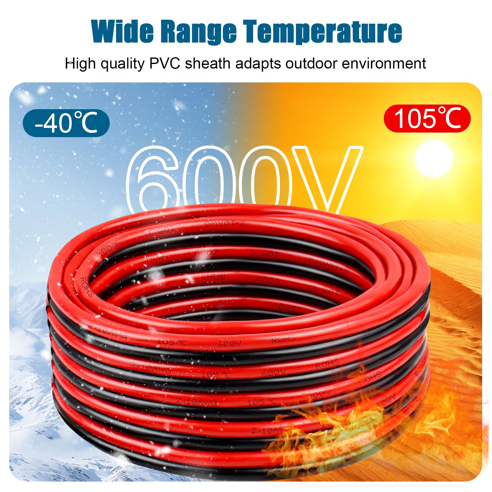 Kimbluth 10 AWG automotive and RV wire for durable power runs