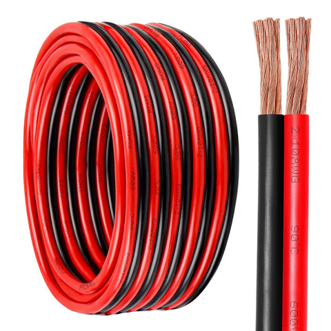 Kimbluth 10 gauge two-conductor copper battery cable for power connections