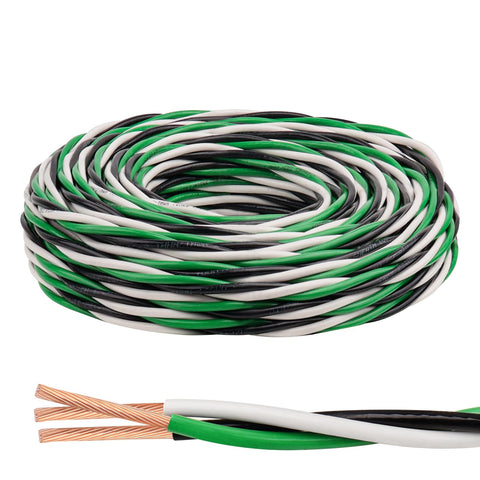 Kimbluth THHN wire three-conductor copper closeup shows flexibility for easy routing.
