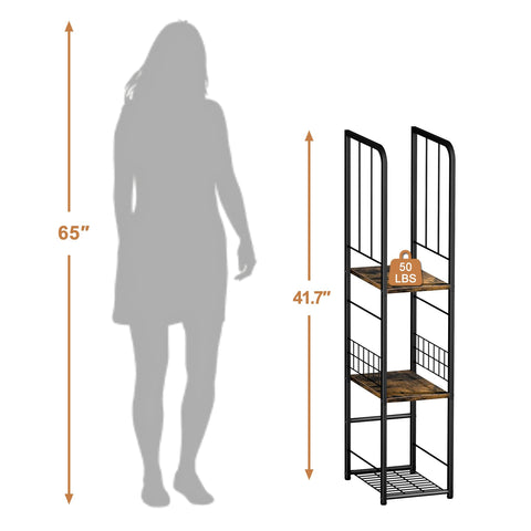 KIMBORA narrow towel storage stand packaging and quick assembly included.