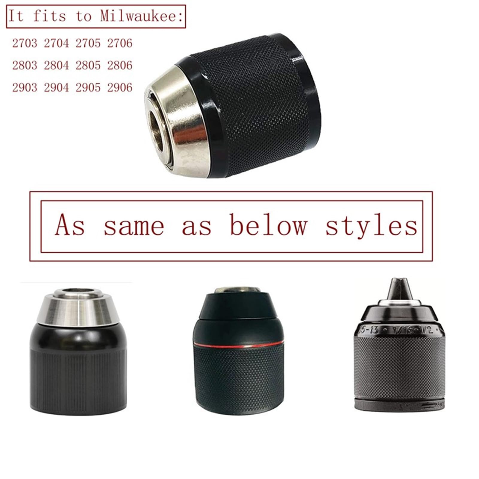 KIMGU Milwaukee 2804-22 replacement chuck image illustrating compatibility