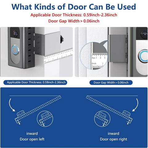 KIMILAR anti theft doorbell mount in package with installation parts