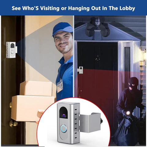 KIMILAR anti-theft mount on-door helps deter theft while keeping video clear.