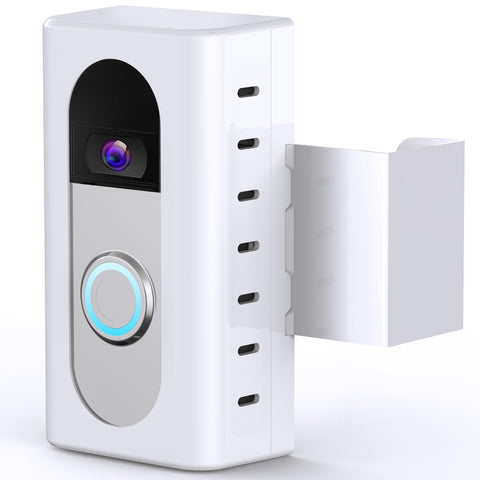 KIMILAR anti-theft doorbell mount front view for Ring/Blink, secure placement.