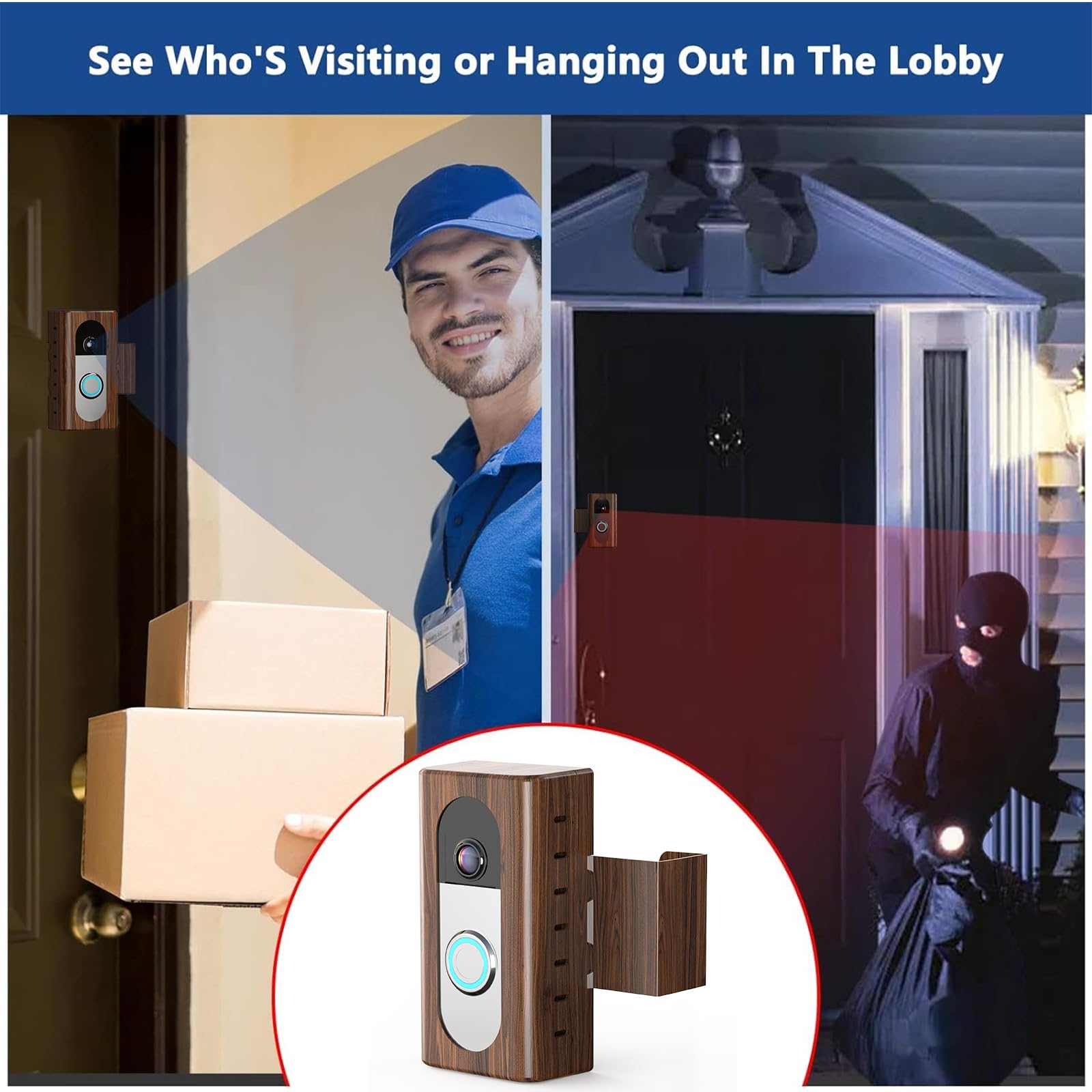 KIMILAR door-thickness-range guidance supports inward-opening doors.