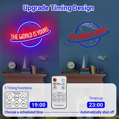 KiMineon neon constructed from high-grade acrylic and flex neon for durability.
