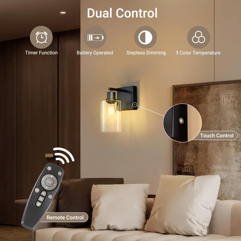 Kimjo bedroom setup with wall sconces delivering warm relaxing ambience