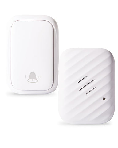 KimroG battery-free doorbell front view, a sleek design with no batteries required