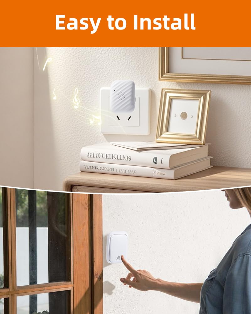 KimroG doorbell offers 38 chimes with adjustable volume for any setting