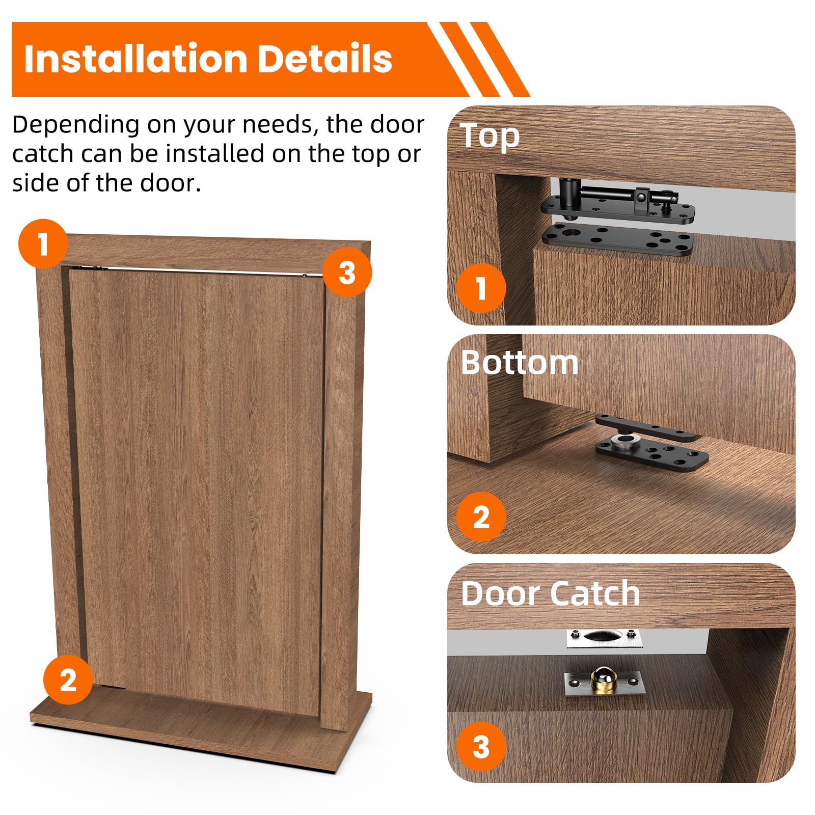 KimsoFunny bookcase-door hinge provides stable support and smooth movement under load