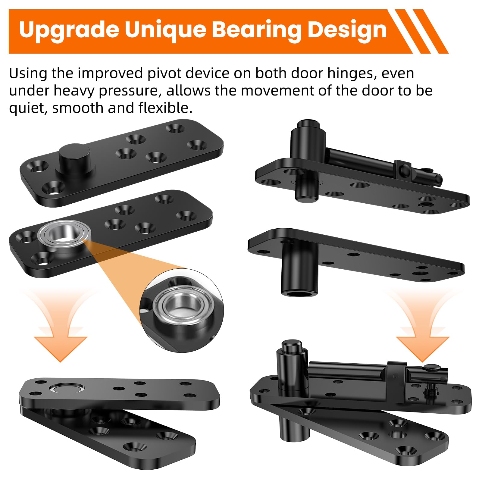 KimsoFunny invisible door installation kit simplifies mounting on cabinets and bookcase doors