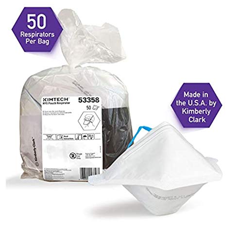 Kimtech N95 pouch respirator made in USA ensures dependable quality.