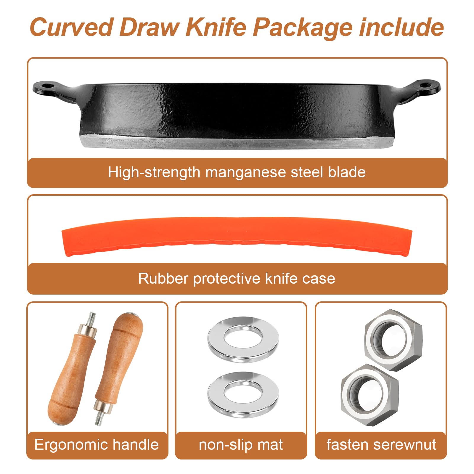 Kimting Honghui carbon steel blade built for durability in tough tasks.