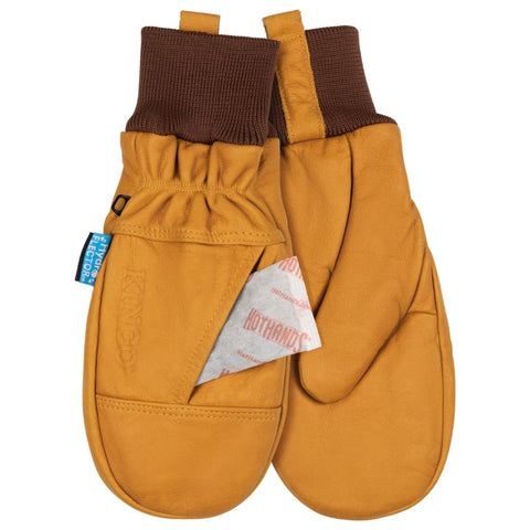 Kinco 1381KWHT-XL aquaHIDE water-resistant buffalo leather protects in wet cold.