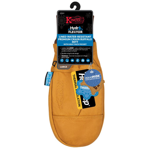 Kinco 1381KWHT-XL Heatkeep insulation keeps fingers warm during outdoor use.