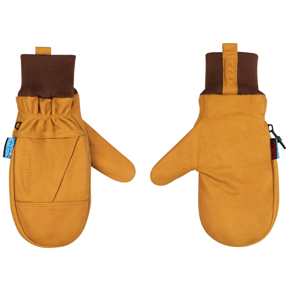 Kinco 1381KWHT-XL shirred elastic wrist provides secure fit and debris protection.