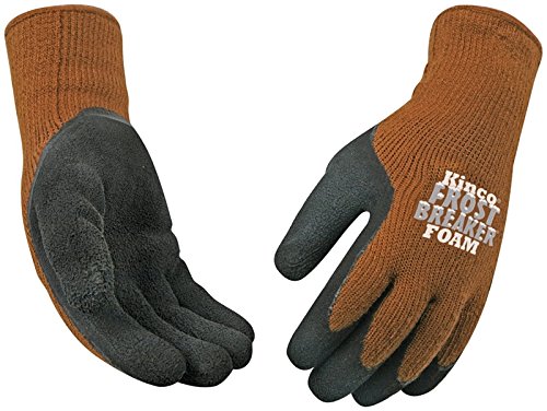 Kinco Frost Breaker gloves with knit wrist help retain warmth during cold outdoor tasks