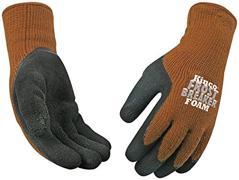 Kinco Frost Breaker gloves with knit wrist help retain warmth during cold outdoor tasks
