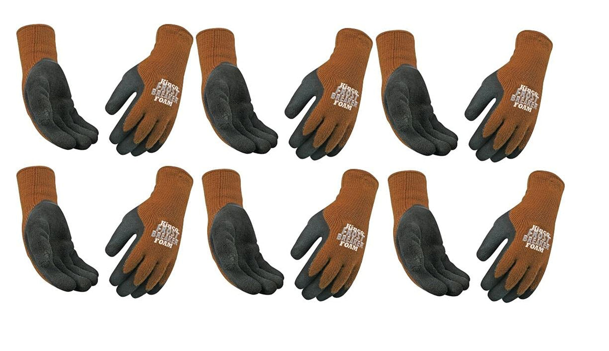 Kinco 1787-XL Frost Breaker gloves with latex palm provide superior grip in wet or dry work
