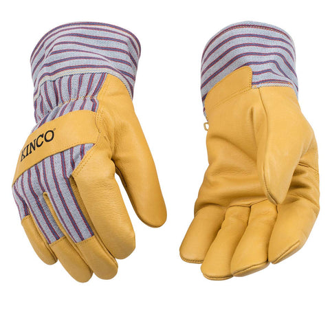Kinco 1927 glove back shows Otto striped canvas for breathable work coverage