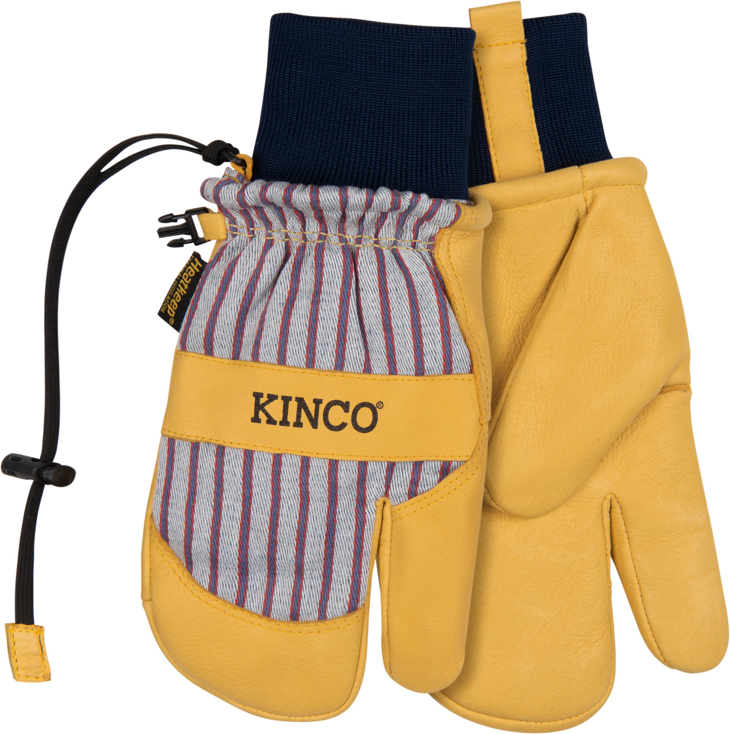 Kinco 1927KWLT-M lobster claw mitt shell with breathable back-of-hand fabric for cool comfort.