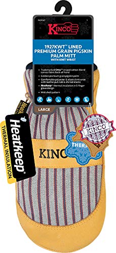 Kinco 1927KWT-L wrist elastic knit for warmth at the pulse point.