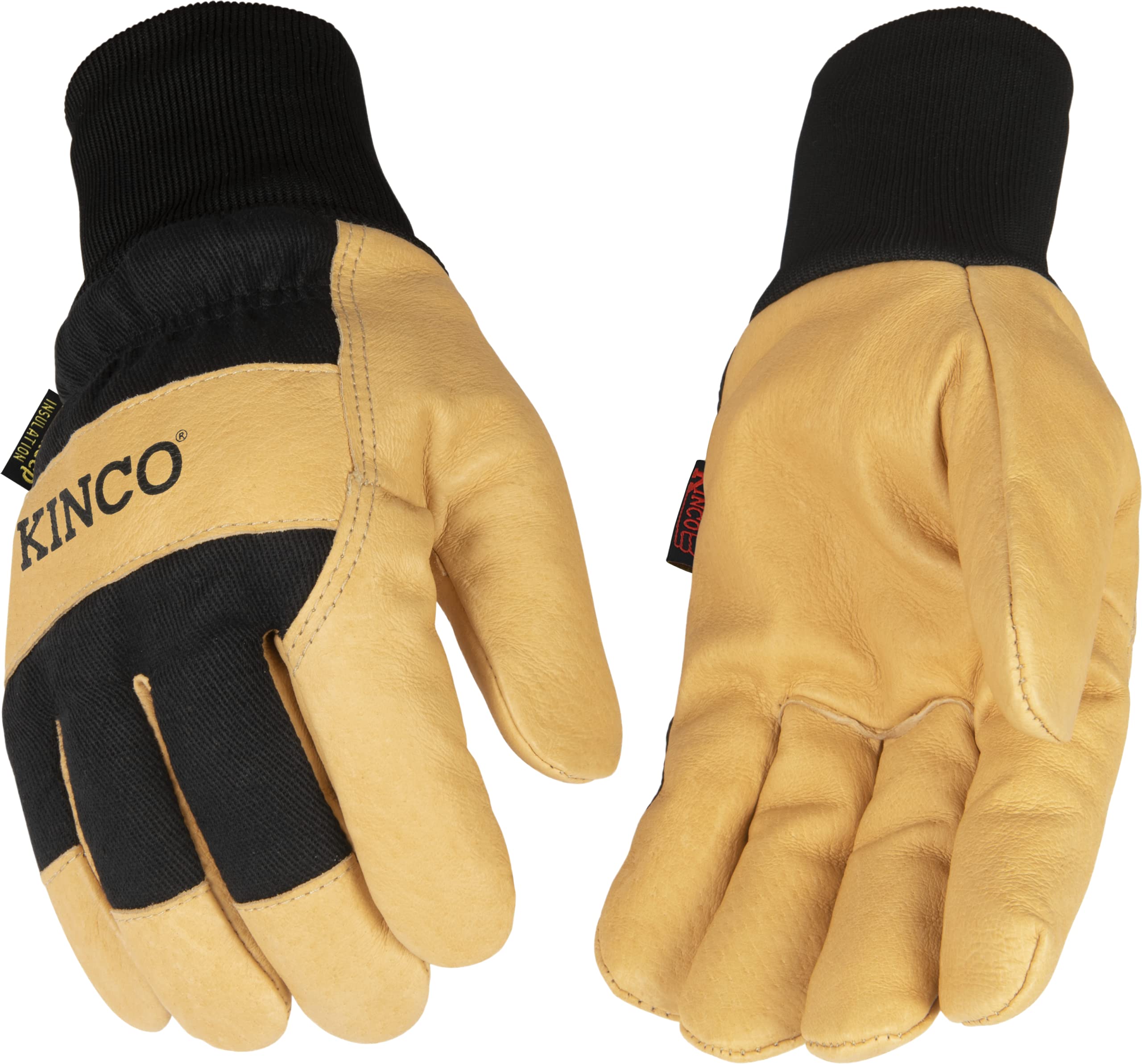 Kinco 1928KW-M thermal lined pigskin palm glove for warmth and durability.
