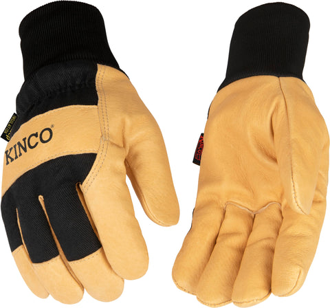 Kinco 1928KW-M thermal lined pigskin palm glove for warmth and durability.