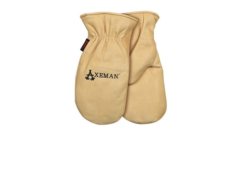 Kinco Axeman Mitt in hand showcases flexible movement with keystone thumb design.