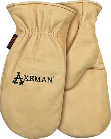 Kinco Axeman Mitt thumb seam detail emphasizes durable welt and high-contact durability.