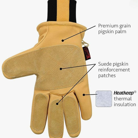 Kinco 901-L heatkeep thermal lining traps warmth while keeping hands dry