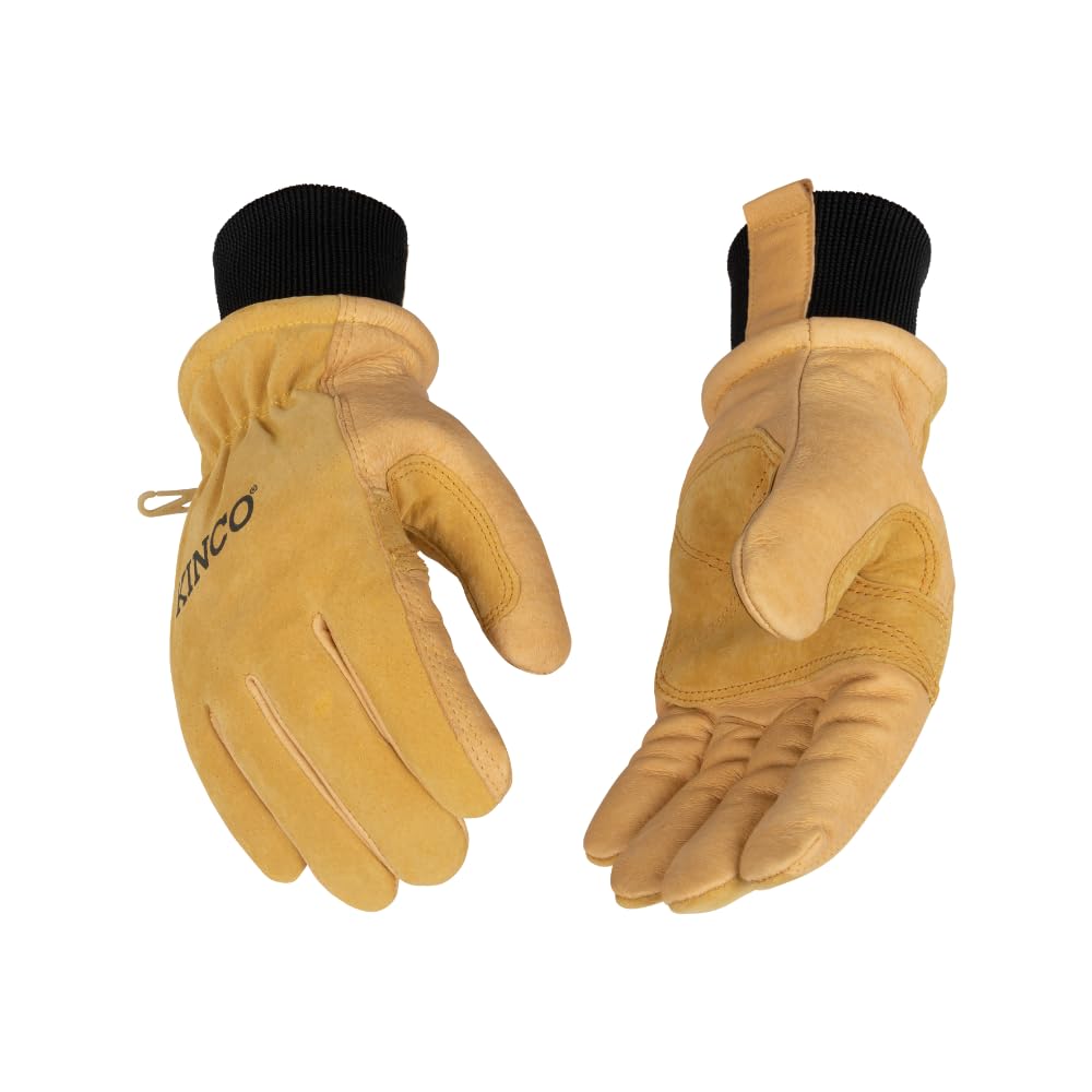 Kinco 901W-S women’s glove back in golden suede pigskin for flexible outdoor work
