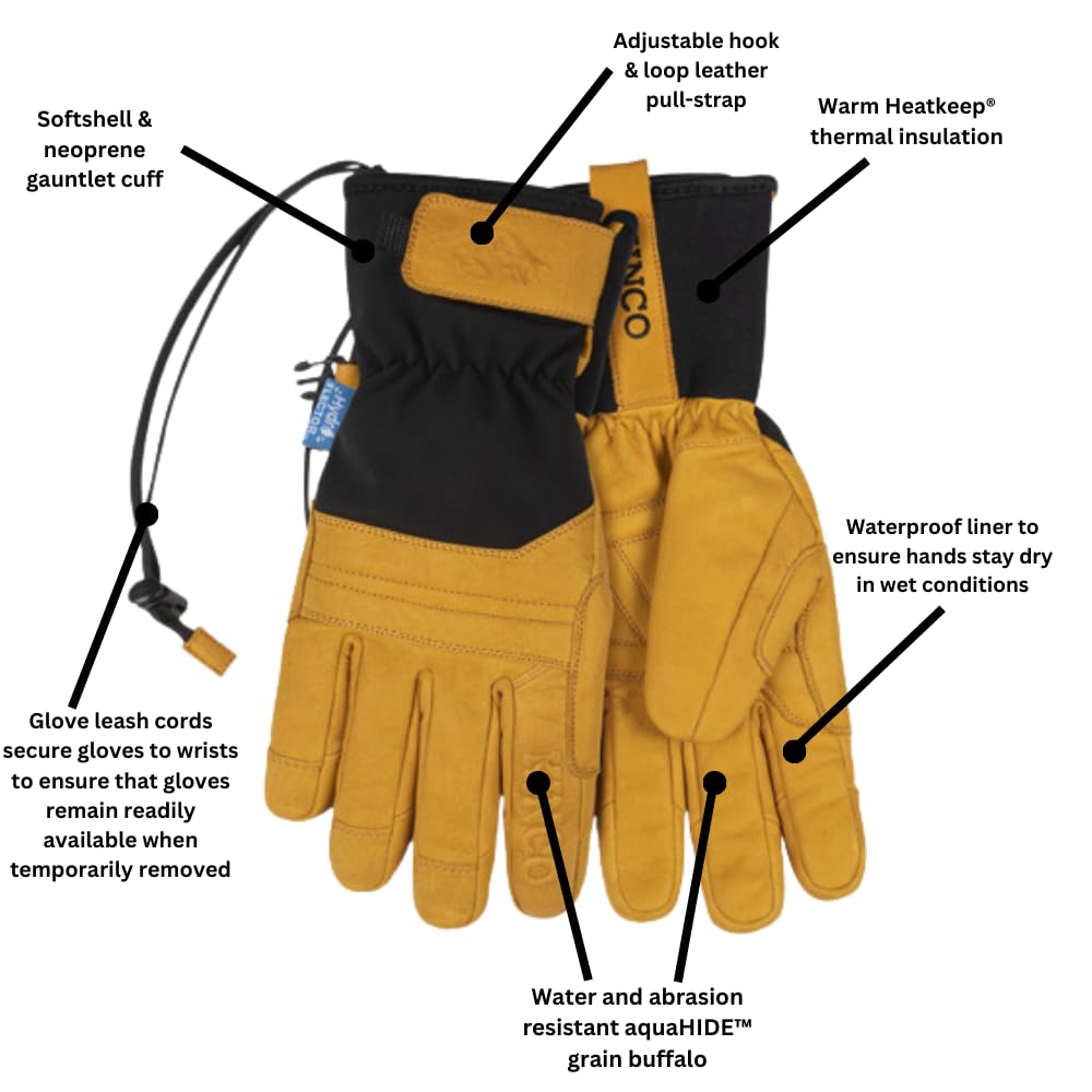 Kinco 9088HKP-L pull-tab enables easy-on wearing.