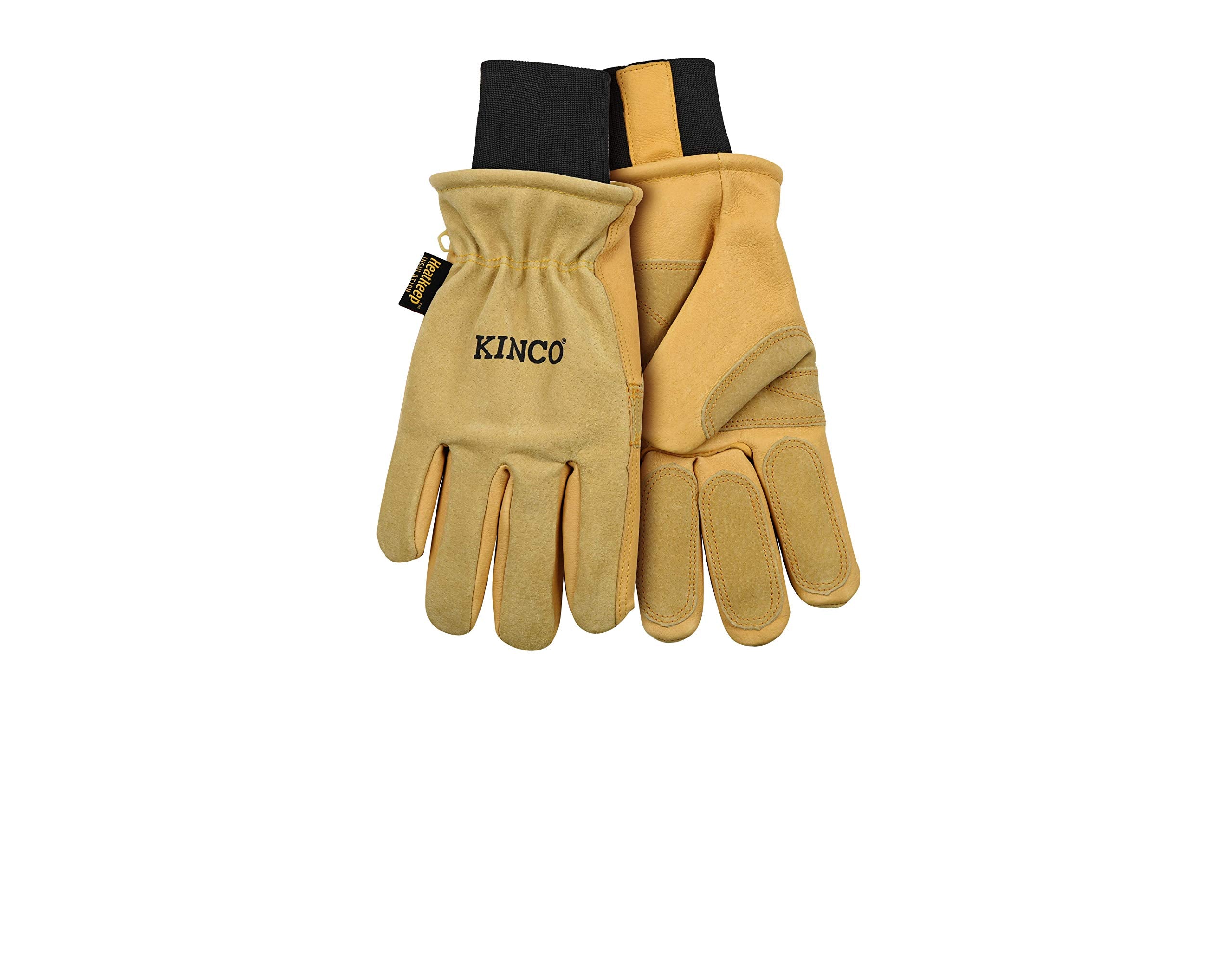 Kinco Kin-901 pigskin glove palm emphasizes rugged grip and flexibility.