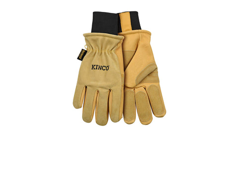 Kinco Kin-901 pigskin glove palm emphasizes rugged grip and flexibility.