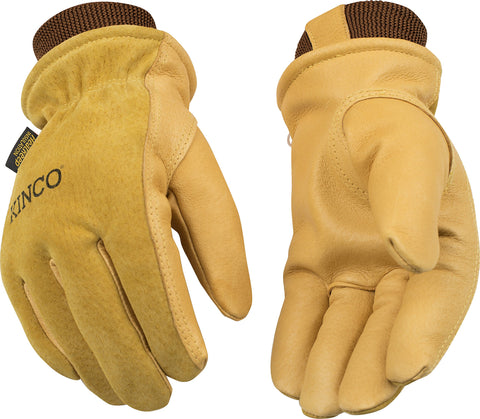 Kinco lined premium grain pigskin gloves with HeatKeep insulation for warmth and dryness