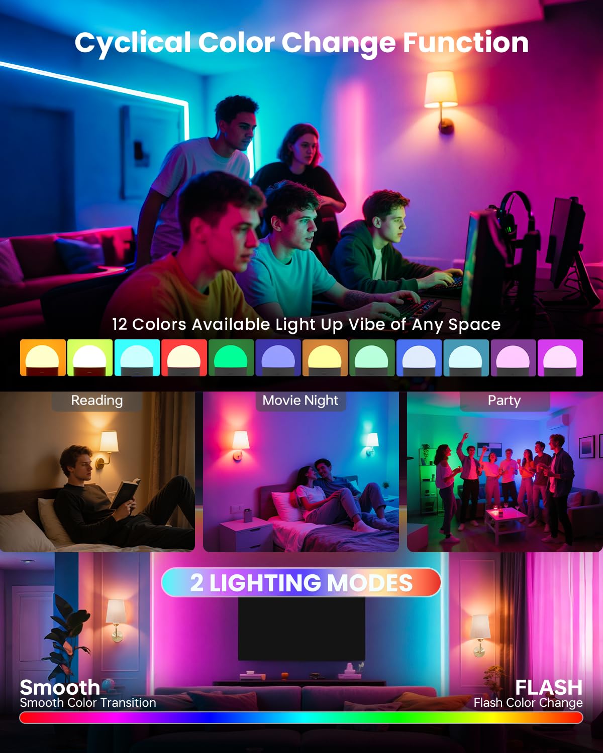 Kindeep ambient soft glow suitable for bedroom and living room