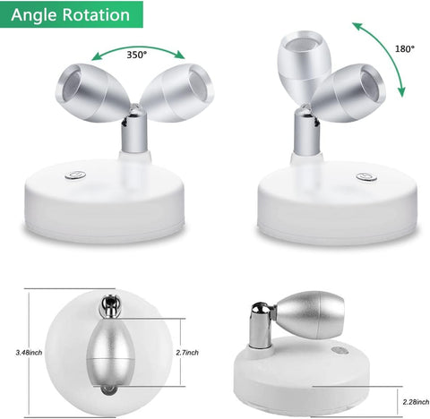 KINDEEP battery-operated stick-on wall light for quick setup and placement.