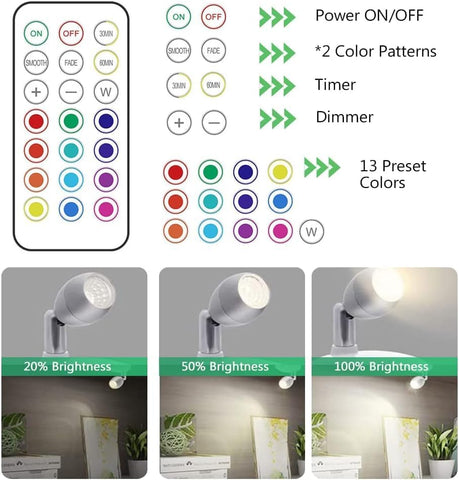 KINDEEP dimmable uplight with rotatable head for adjustable glow.