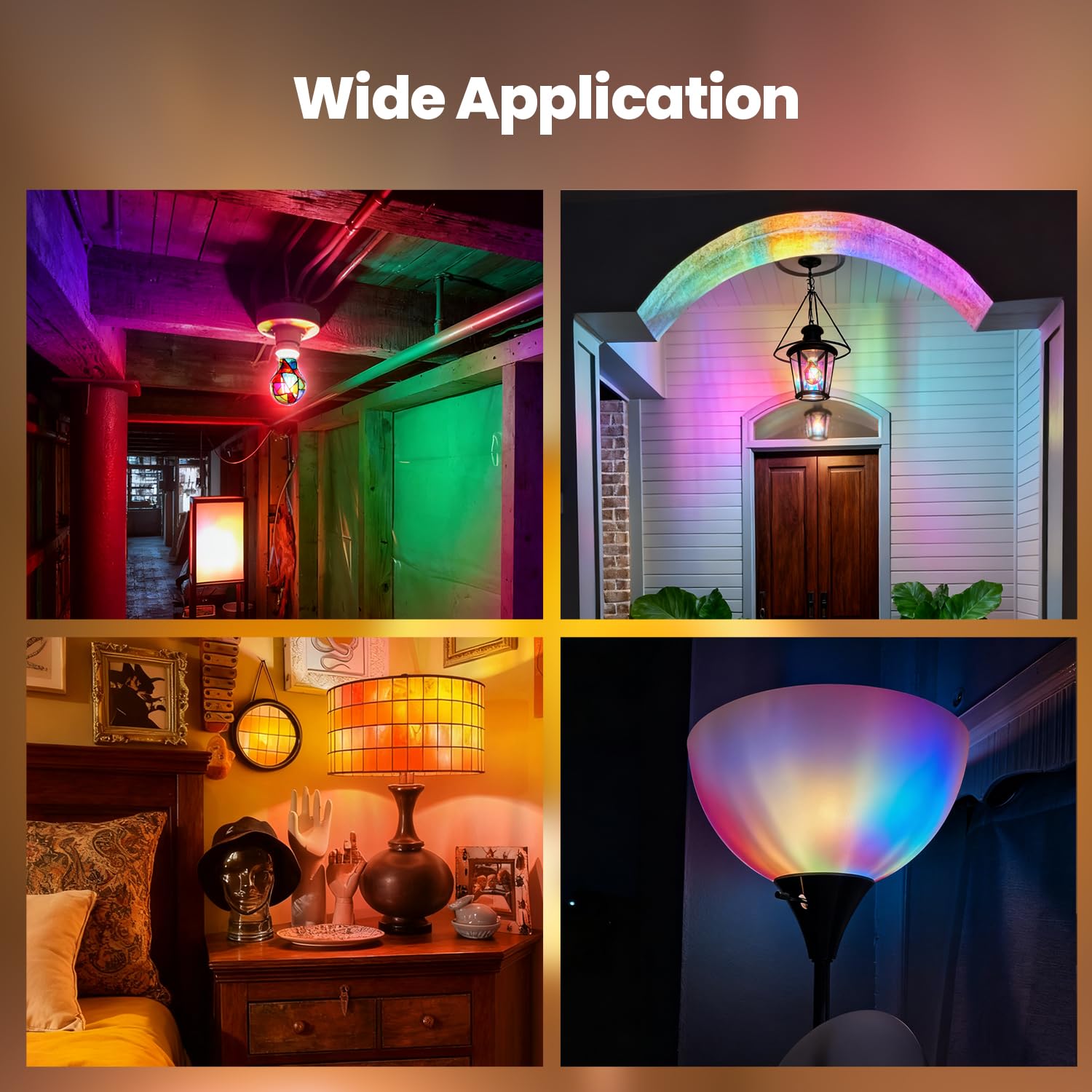 KINDEEP front porch glow adds welcoming color at dusk