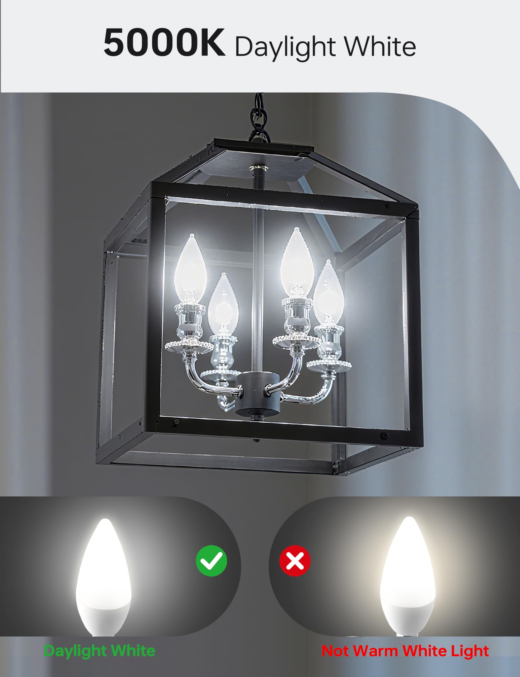 KINDEEP LED 5000K daylight bulb delivers 600 lumens for bright task lighting