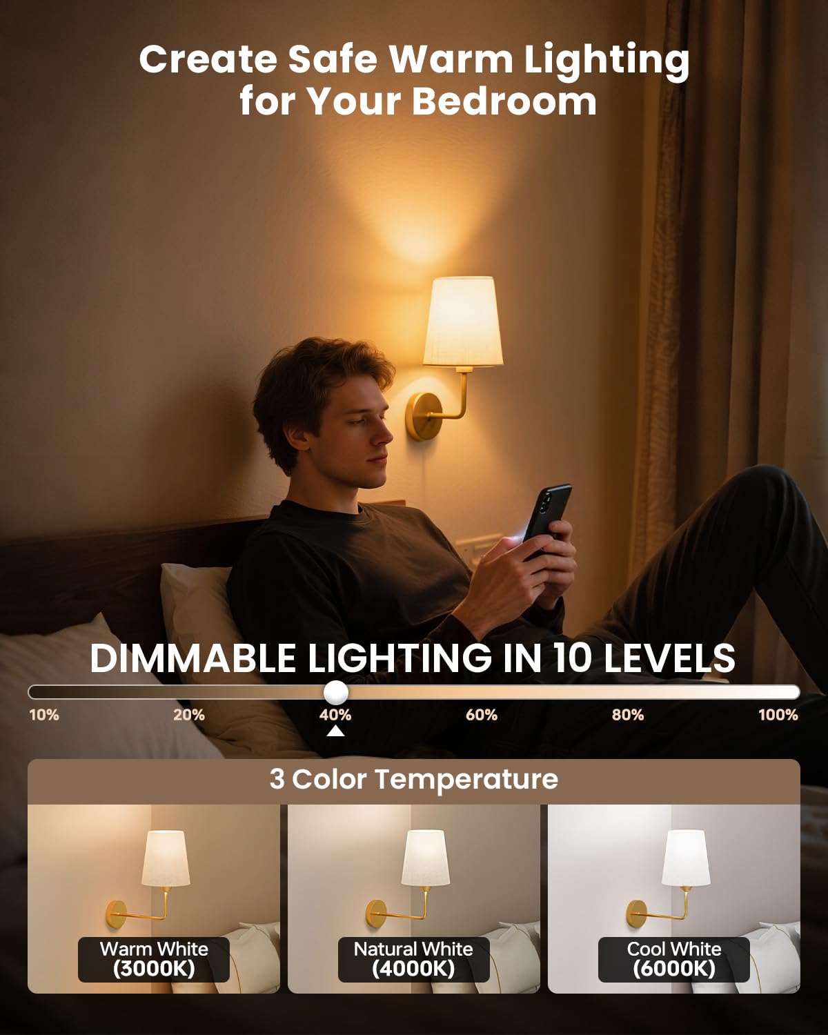 Kindeep remote control for dimming and timer settings