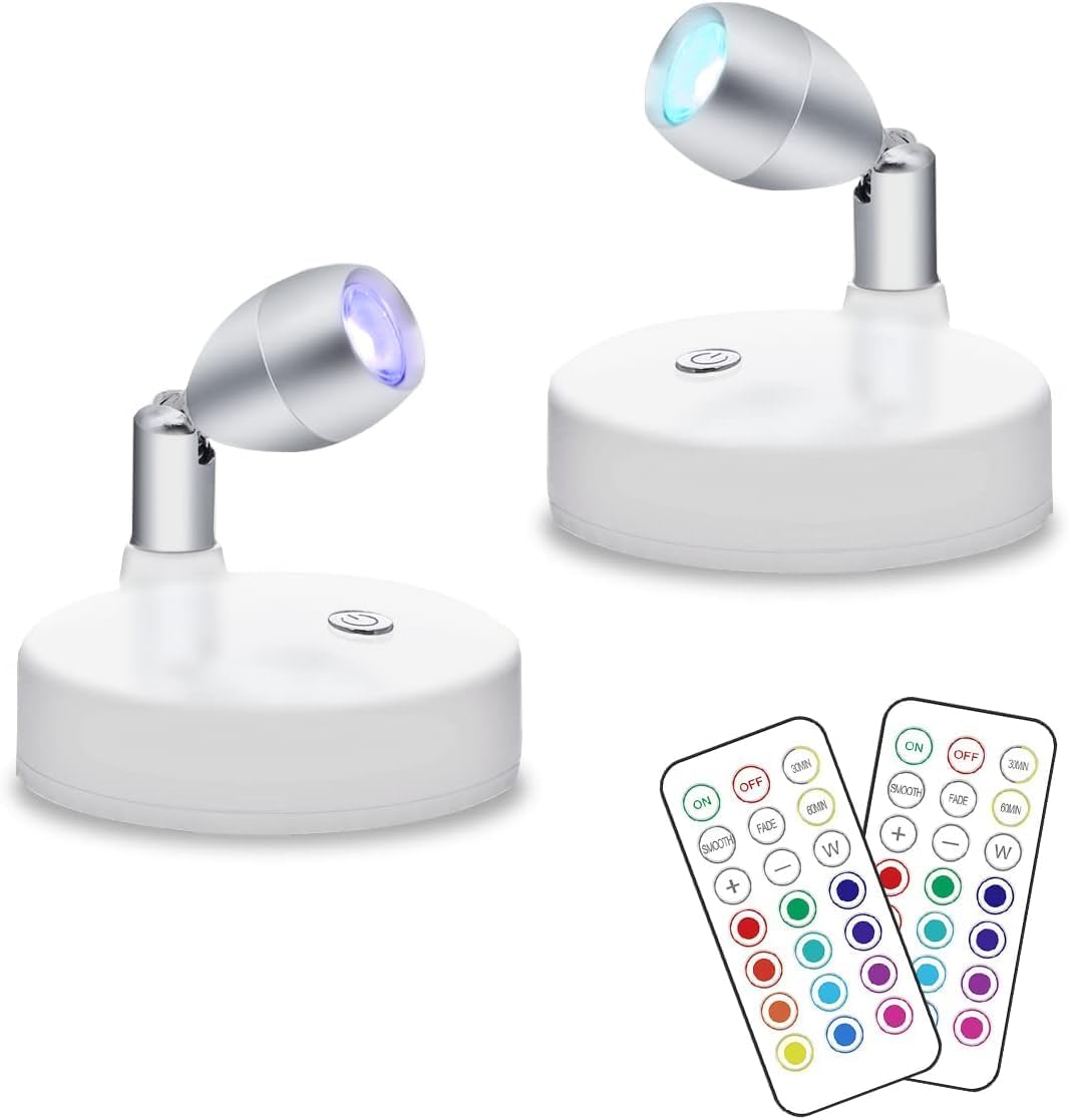 KINDEEP RGB wireless spotlight with remote control for flexible ambient lighting.